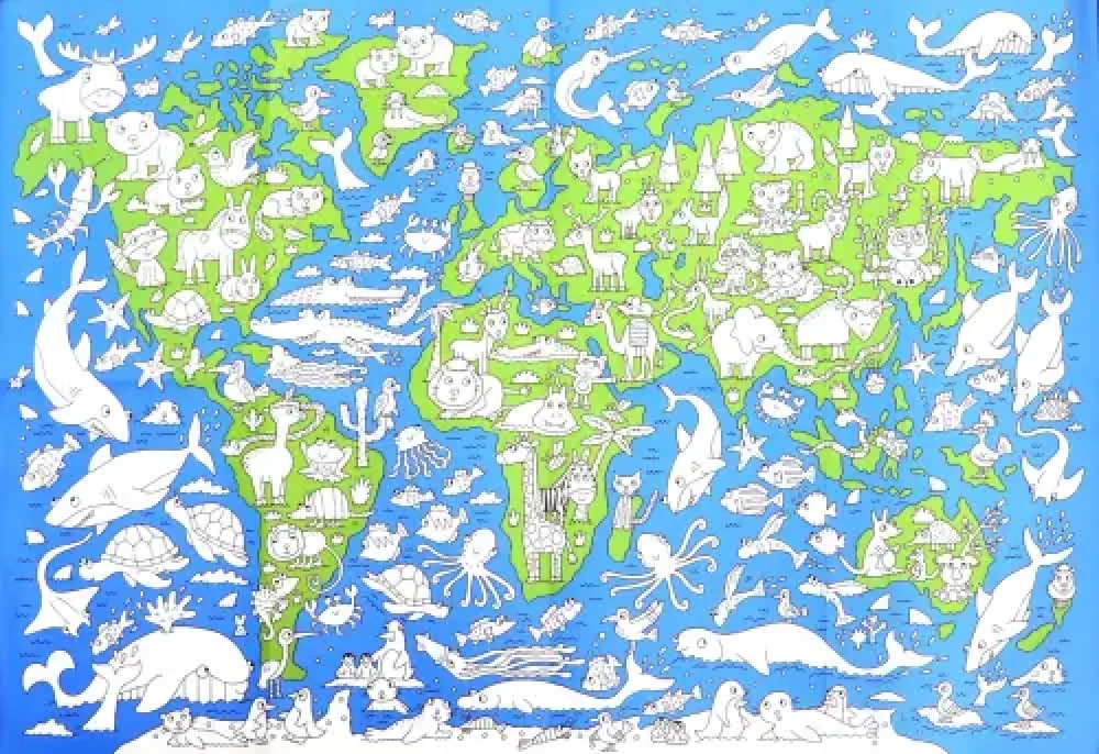 Gigantiška mapa. Gyvūnų pasaulis — nuotrauka 2