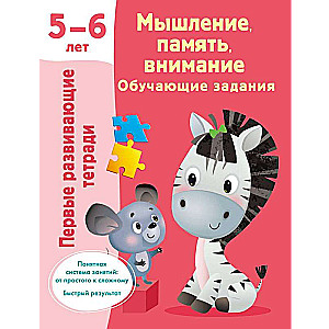 Myślenie, pamięć, uwaga. Zadania edukacyjne. 5-6 lat