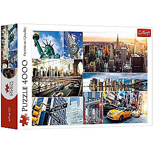 Puzzle 4000 Trefl: Nowy Jork - kolaż