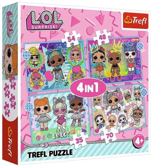 Puzzle 4in1 Trefl: LOL Surprise!