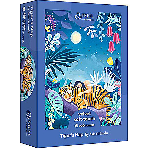 Puzzle 500 Velvet Trefl: Drzemka tygrysa