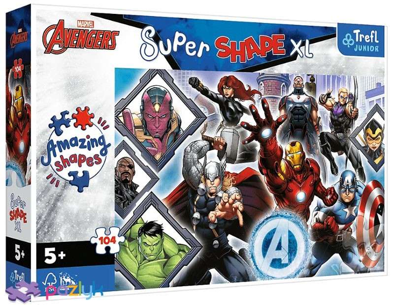 Puzzle 104 XL Trefl: Your favorite Avengers