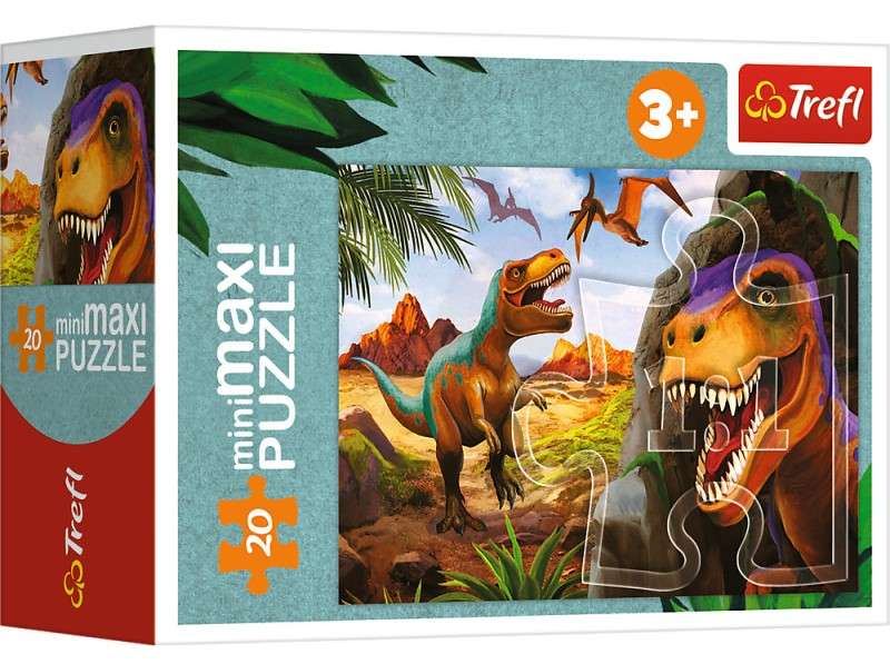 Mini-Maxi Puzzle Trefl: Explore the world of dinosaurs