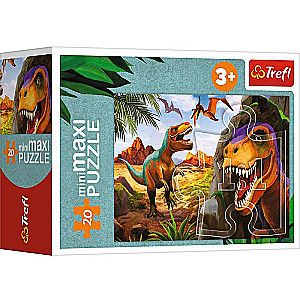 Mini-Maxi Puzzle Trefl: Explore the world of dinosaurs