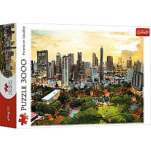 Puzzle 3000 Trefl: Zachód słońca w Bangkoku