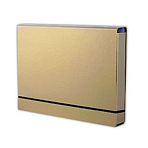 A4 Folder with Rubber Band, Gold