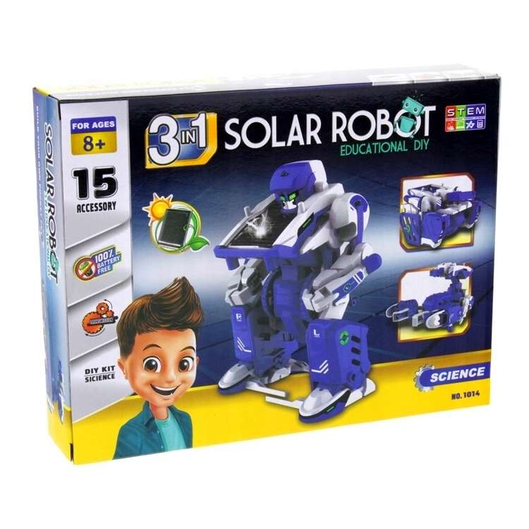 Robot-transformer 3w1 na energię słoneczną