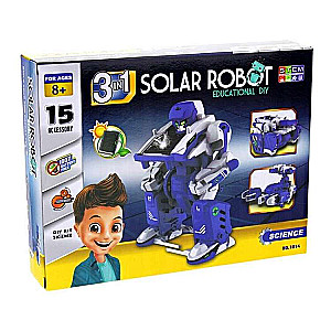 3-in-1 Solar Battery Transformer Robot