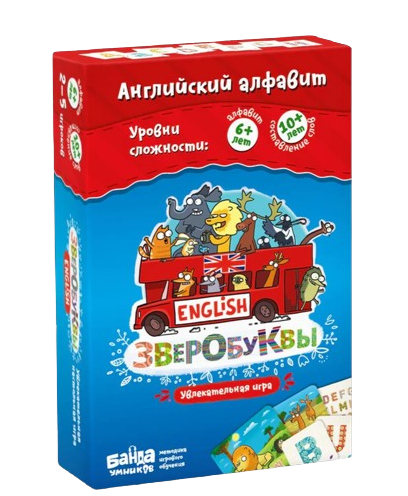 Rozwijająca gra planszowa - ZwierzoLitery English