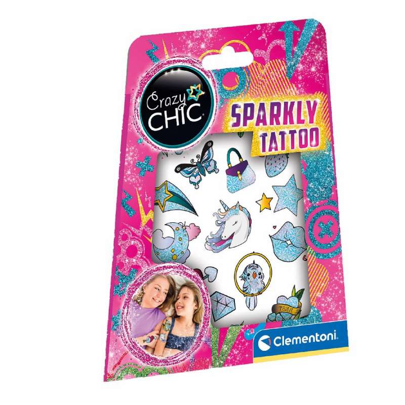 Zestaw do tatuaży Clementoni: Sparkly Tattoo