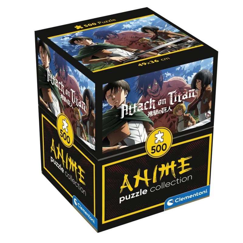 Układanka 500 Clementoni: Anime Cube - Atak Tytanów