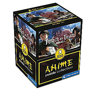 Układanka 500 Clementoni: Anime Cube - Atak Tytanów