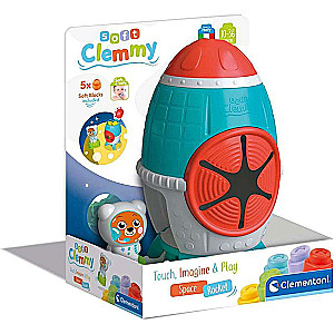 Rozwijająca zabawka Clementoni: Baby Soft Clemmy Sensory Rocket