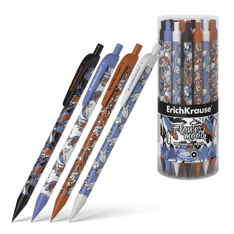 Ołówk mechaniczny ErichKrause Tulipany, 0.5 mm, HB