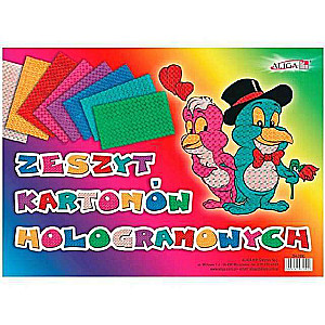 Cardboard 8 colors 25x35 cm 230 g/m2 holographic