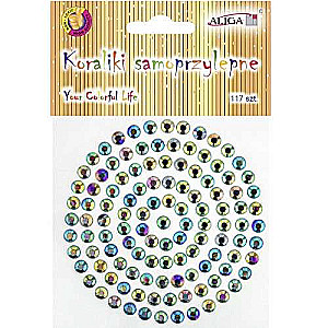 Akrila kristāla uzlīmes 5mm, 117 gab.
