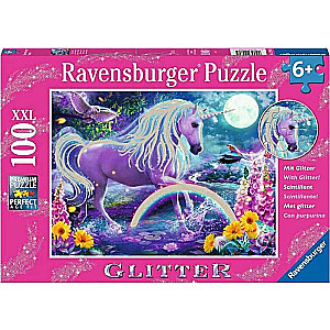 Puzzle 100 - Błyszczący jednorożec