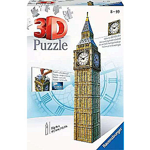 3D puzzle Big Ben z zegarem