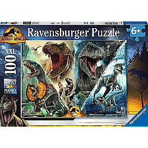 Dinozaurų pasaulio 100 vnt. dėlionė