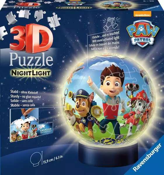3D пазл - Paw Patrol, ночник