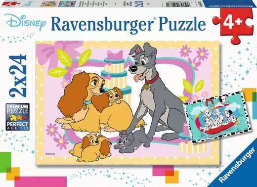 Пазл 2x24 - Disney Favorite Puppies