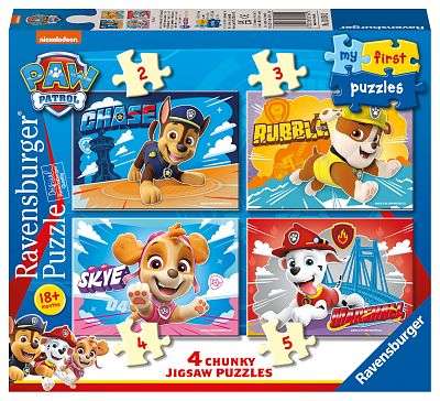 Пазл 4 в 1 - PAW Patrol