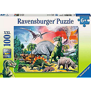Puzzle 100 - Dinosuarų pasaulis