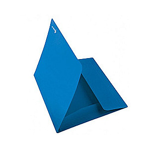 A4-Ordner mit Gummiband 17mm Kunststoff blau