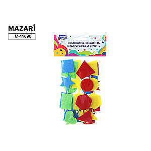 Fabric Decorative Elements FIGURES, 30 pcs.