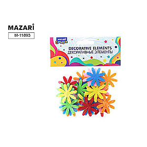 Decorative Fabric Elements SUNFLOWER, 30 pcs