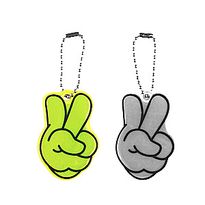 Reflective element double-sided Victory 5.8*4cm chain