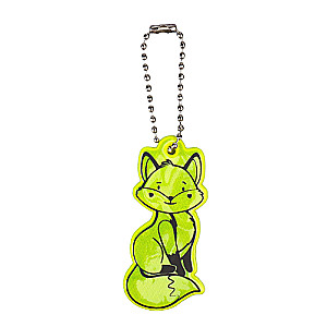 Reflective element double-sided fox 3*5.8cm chain