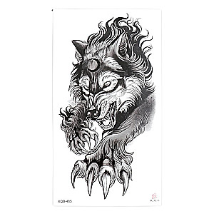 Black Body Tattoo - Werewolf 11.5x21 cm