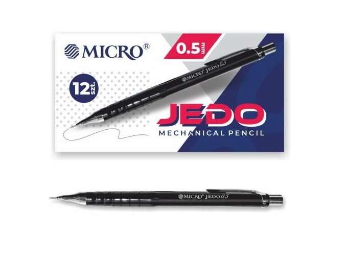 Ołówek automatyczny 0.5 mm czarny Micro JEDO