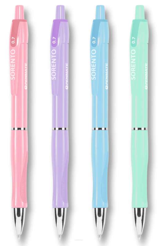 Długopis 0.7 mm PENMATE Sorento pastel, mix