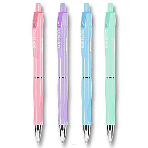 Šķidrās tintes pildspalva 0.7 mm PENMATE Sorento pastel, miks