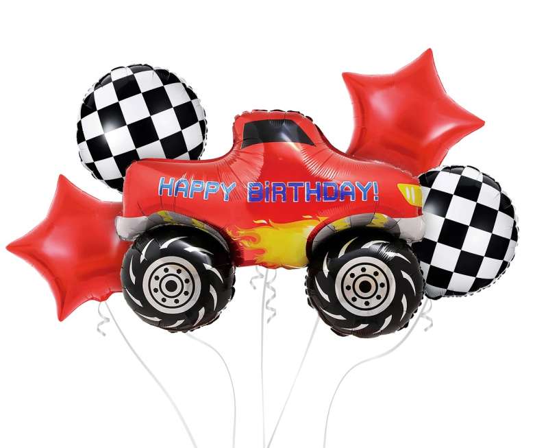 Zestaw balonów foliowych 5 szt. Monster Truck