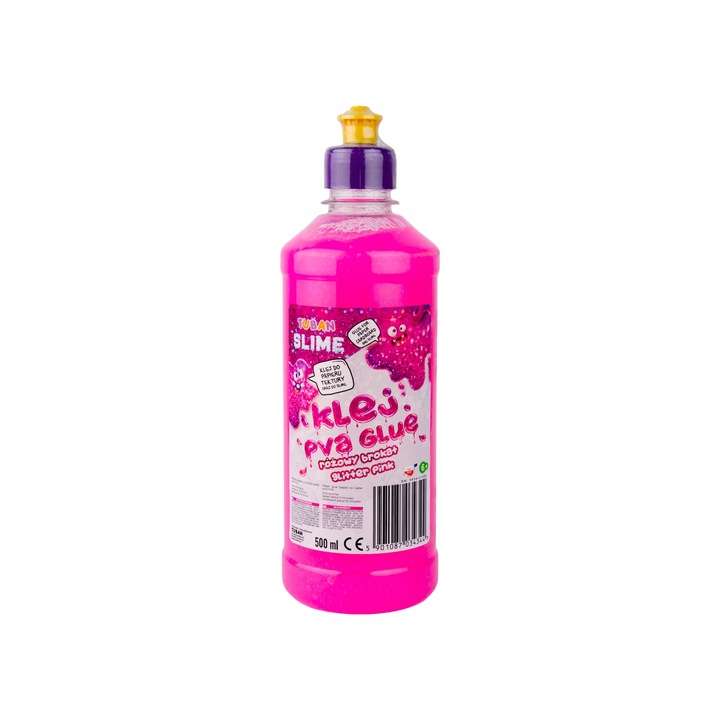 PVA Glue 500ml Pink with Glitter