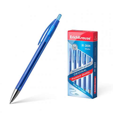 Kugelschreiber ErichKrause® R-301 Original Gel Matic 0.5, Tintenfarbe blau