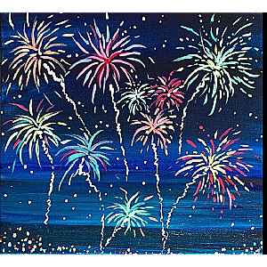 Numbered paintings 20x20 cm Salute, 8 colors, torn 4