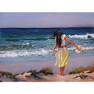Numbered Paintings 30x40 cm Walk on the Beach, 20 colors, item 4