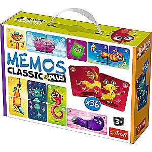 Board game - Memos classic plus. Cute monsters