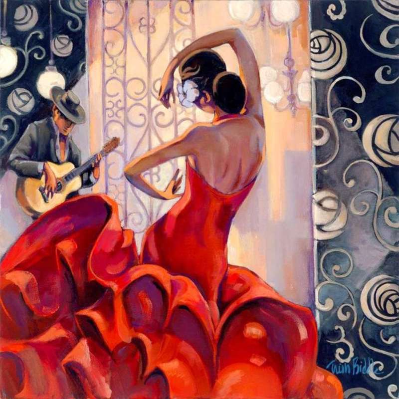 Obrazy po numerach - Tancerka flamenco