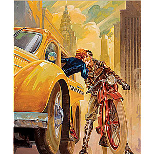 Paint by numbers 30x40 cm Kiss in a taxi