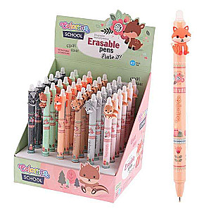 Стираемая ручка COLORINO Little Foxes 0,5 мм, синяя, в ассортименте