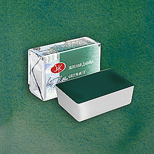 Farba akwarelowa w kuwacie 2,5 ml. Zielona mgła