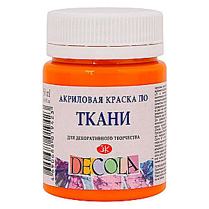 Farba akrylowa do tkanin 50 ml Mandarynkowa