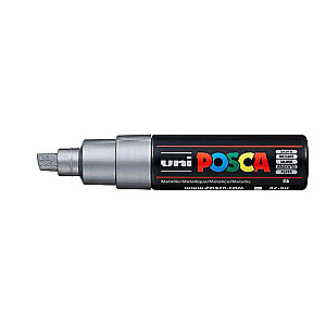 Ūdens bāzes marķieris UNI Posca PC-8K sudrabs