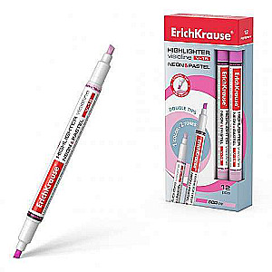 Text marker ErichKrause® Visioline V-16 Neon+Pastel, ink color pink