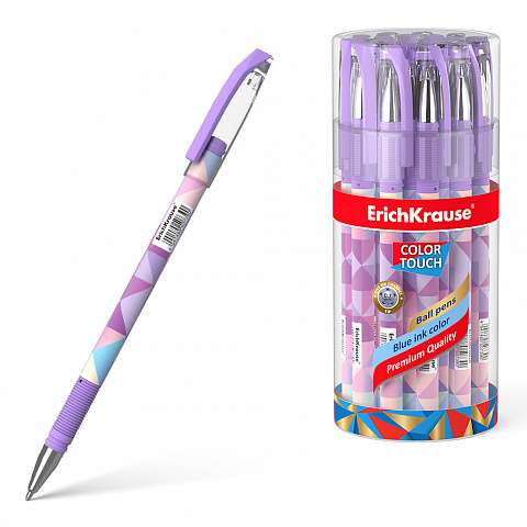 Długopis kulkowy ErichKrause® ColorTouch® Magic Rhombs, kolor atramentu niebieski